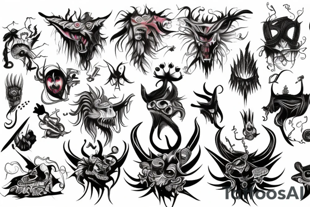 anioł i demon tattoo idea