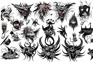 anioł i demon tattoo idea