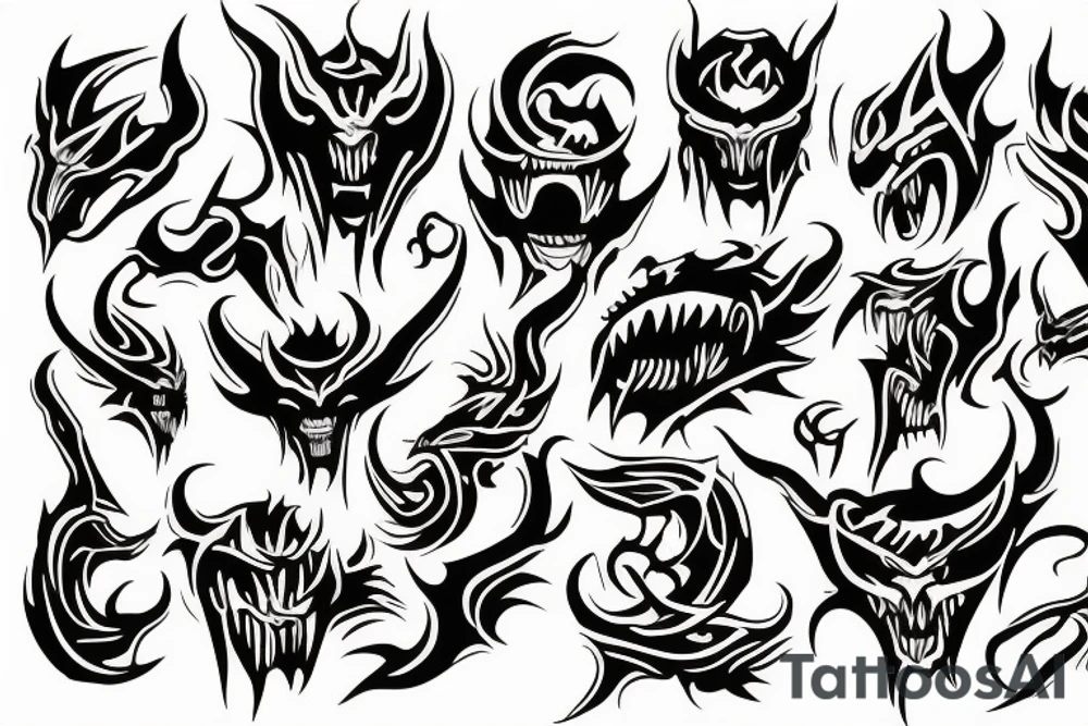 demon tattoo idea