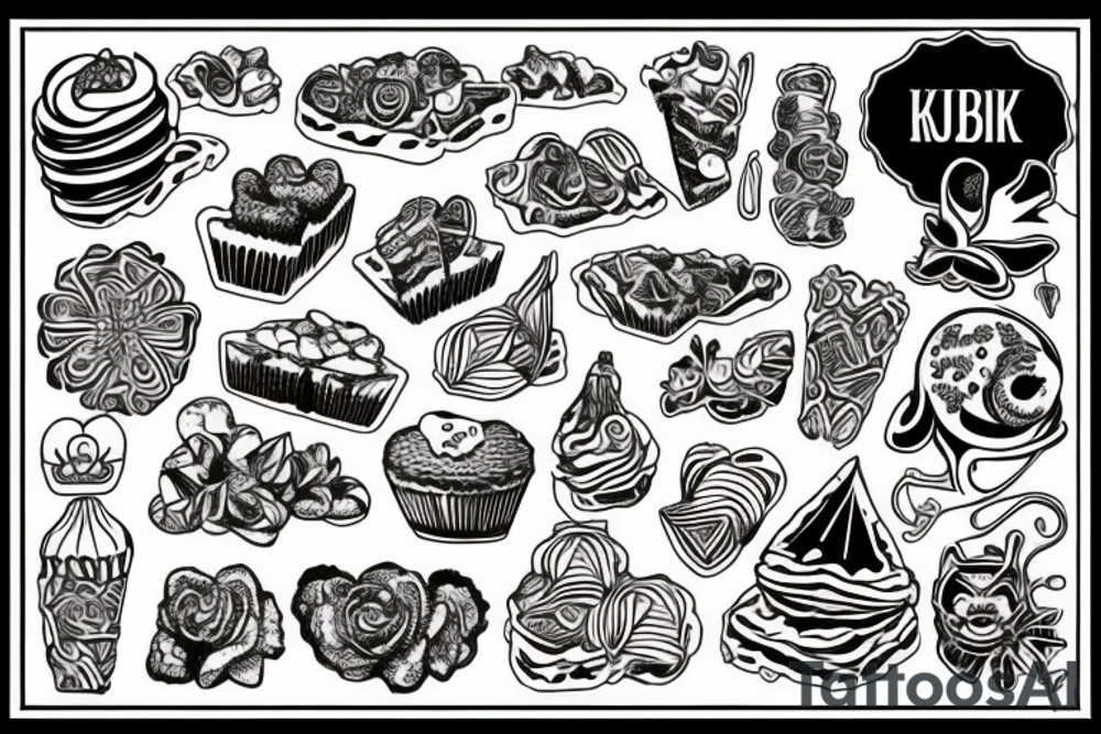 Nóż kuchenny z wielkim ostrzem, na którym widnieje twarz kobiety tattoo idea