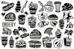 Nóż kuchenny z wielkim ostrzem, na którym widnieje twarz kobiety tattoo idea
