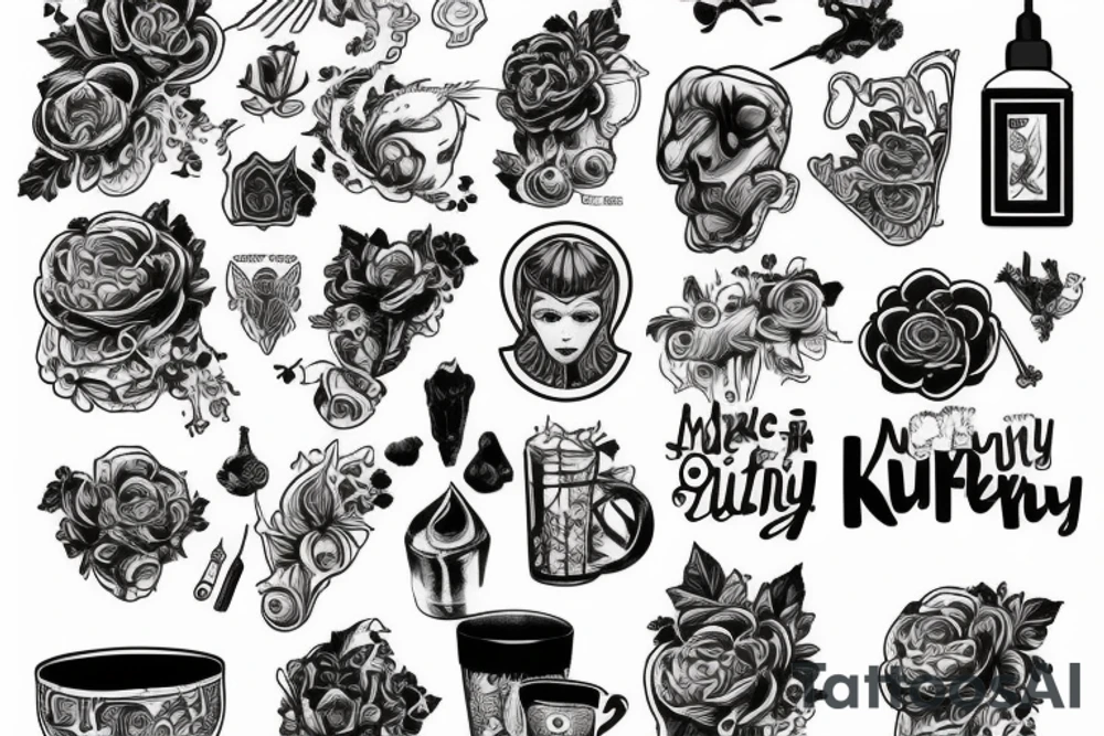 Nóż kuchenny tattoo idea