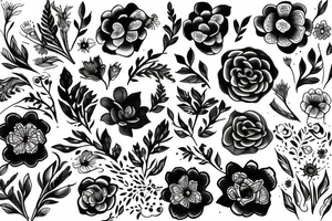 flowers tattoo idea