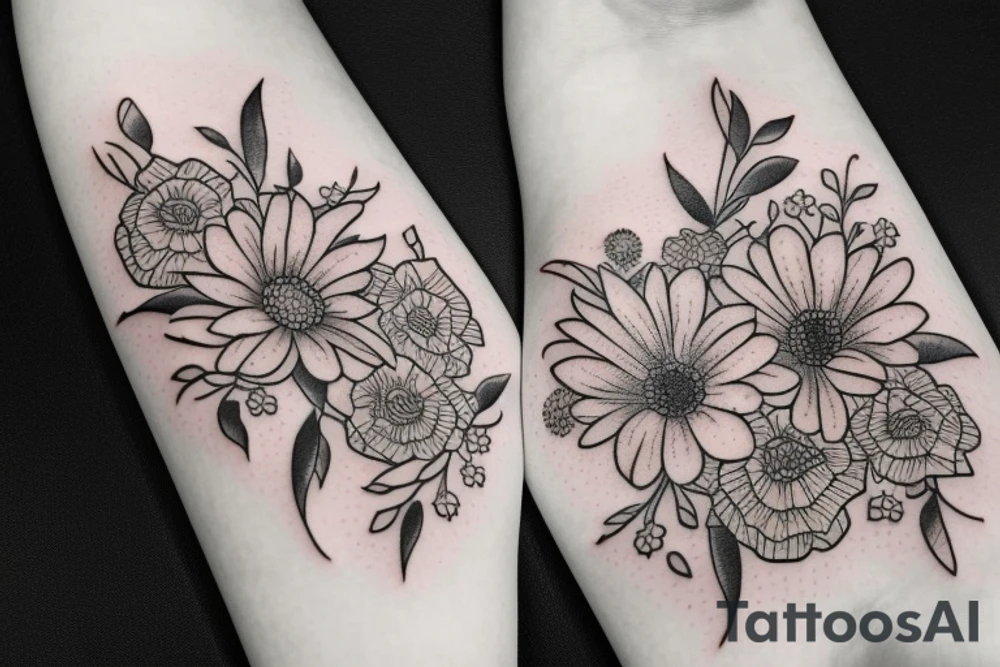 flowers tattoo idea