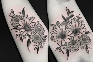 flowers tattoo idea