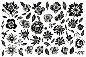 flowers tattoo idea