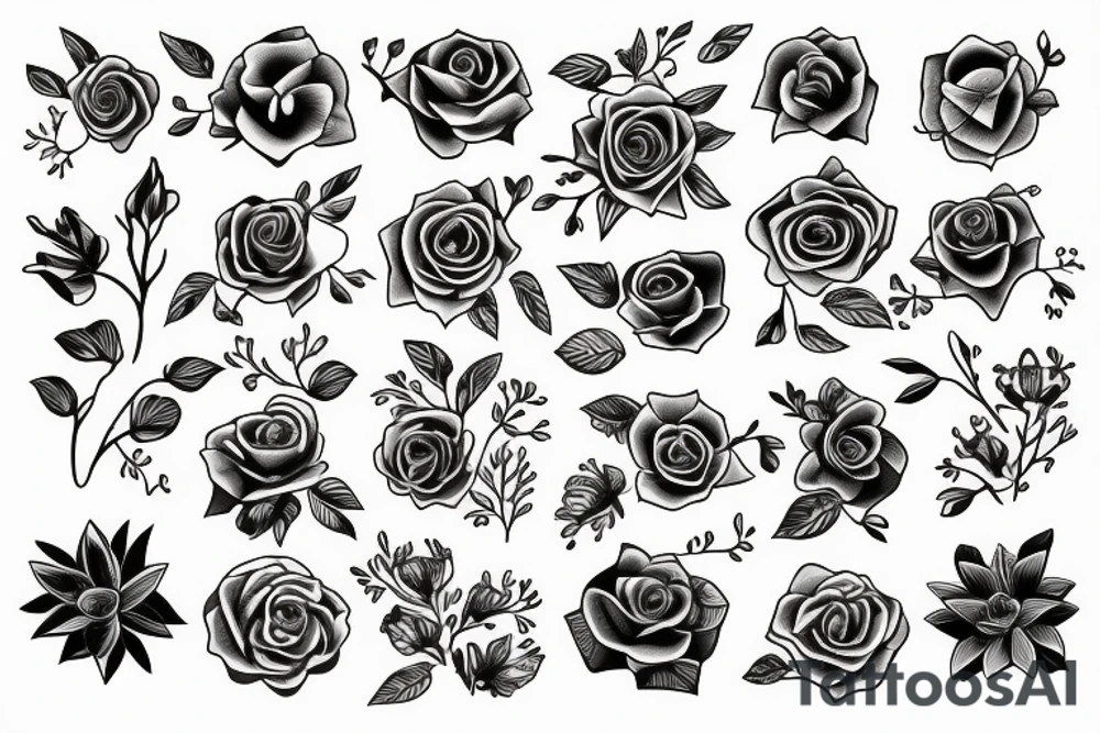 flowers tattoo idea