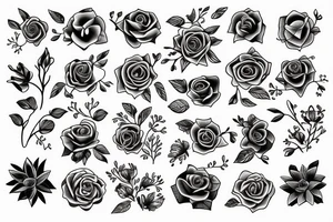 flowers tattoo idea