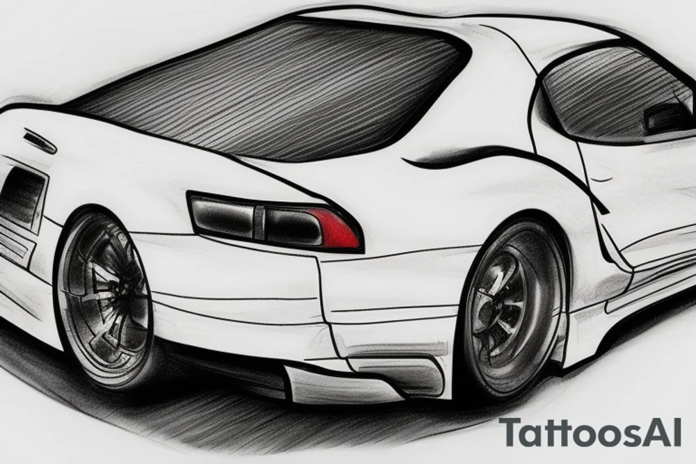 Toyota supra mk3 tattoo idea