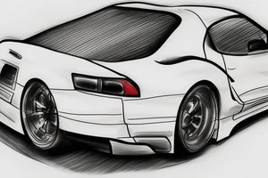 Toyota supra mk3 tattoo idea