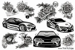 Toyota supra jza70 tattoo idea