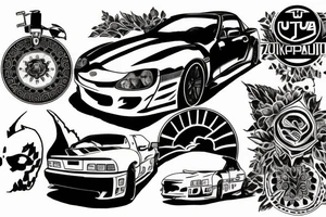 Toyota supra jza70 tattoo idea