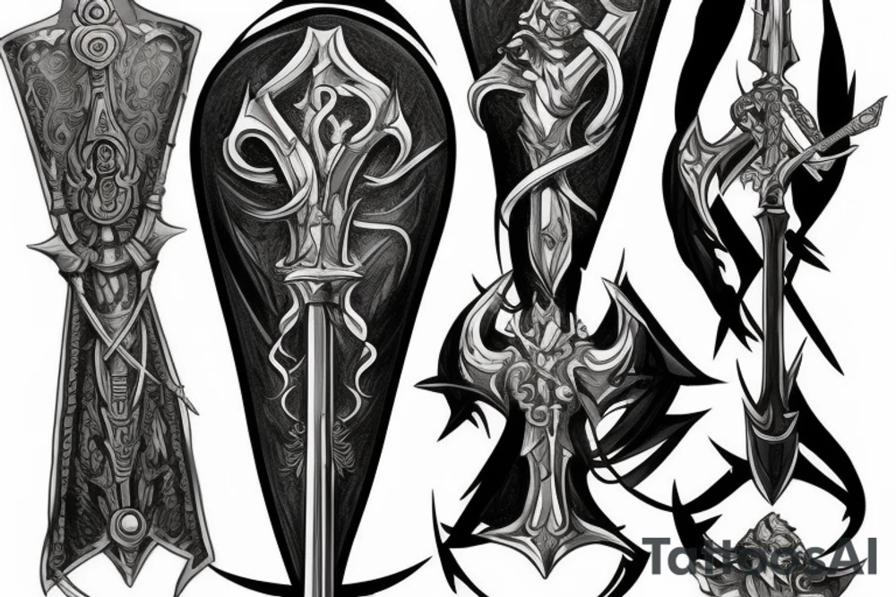 Medival sword tattoo idea