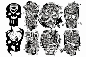 Patchwork tattoo od 2 Best gym bros tattoo idea
