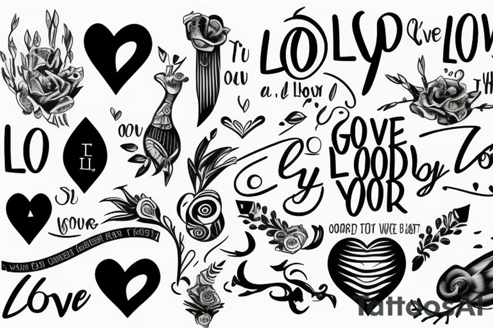 Love the Lord your God with all your heart soul and mind tattoo idea