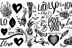 Love the Lord your God with all your heart soul and mind tattoo idea