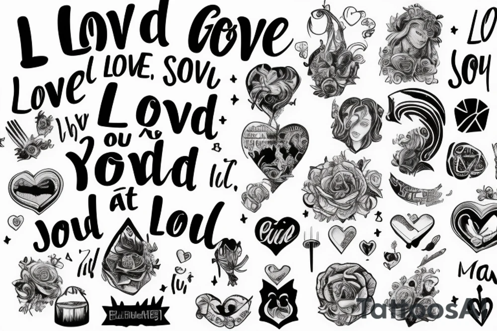 Love the Lord your God with all your heart soul and mind tattoo idea