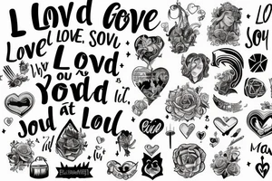 Love the Lord your God with all your heart soul and mind tattoo idea