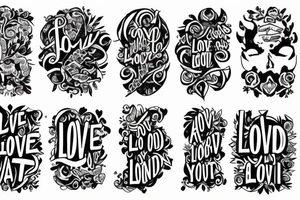 Love the Lord your God with all your heart soul and mind tattoo idea
