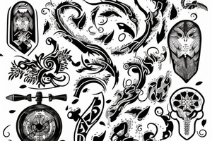the word DAY tattoo idea