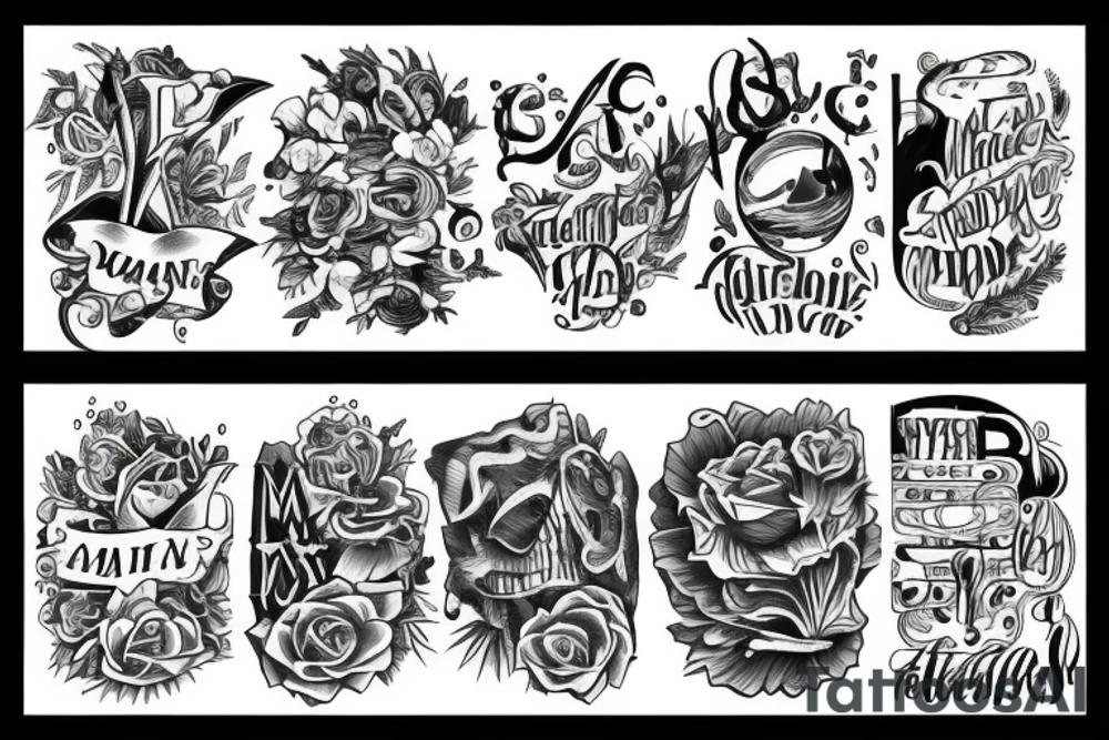 the word DAY tattoo idea