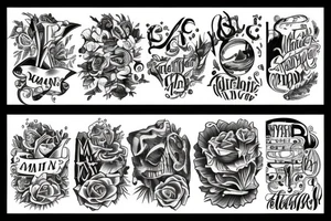 the word DAY tattoo idea