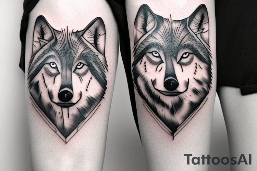WOLF tattoo idea