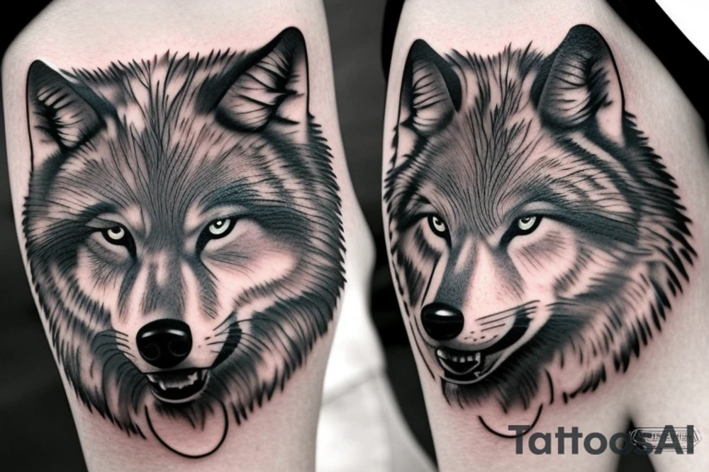 WOLF tattoo idea