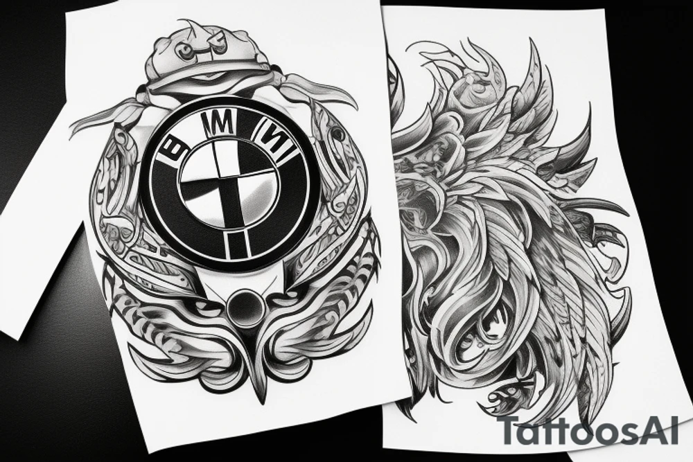 Simple, BMW tattoo idea