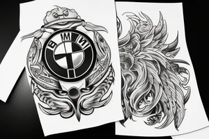 Simple, BMW tattoo idea
