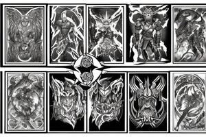 Engravings of ragnarok tattoo idea