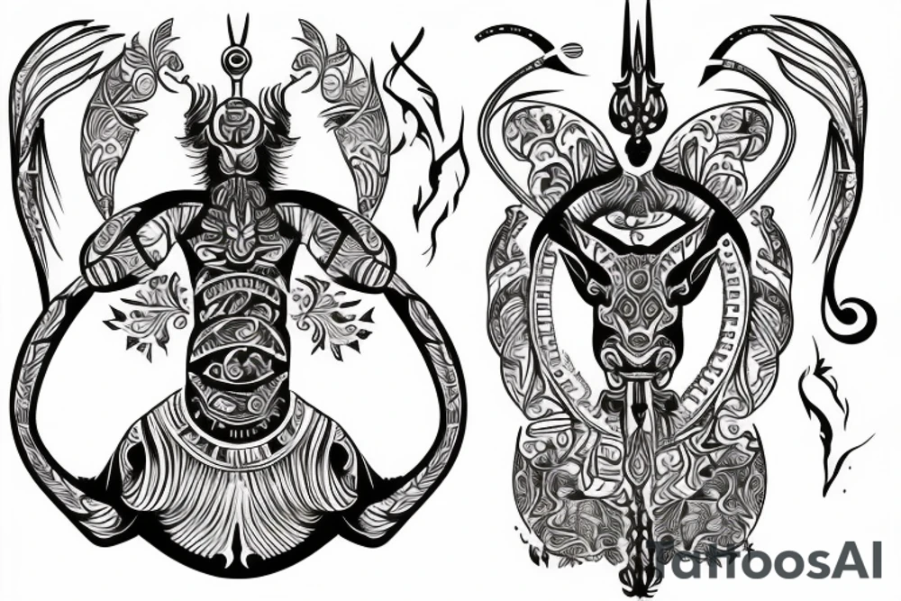 sagittarius zodiac tattoo idea