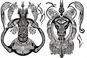 sagittarius zodiac tattoo idea