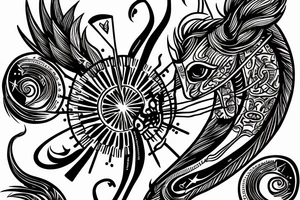 sagittarius zodiac tattoo idea