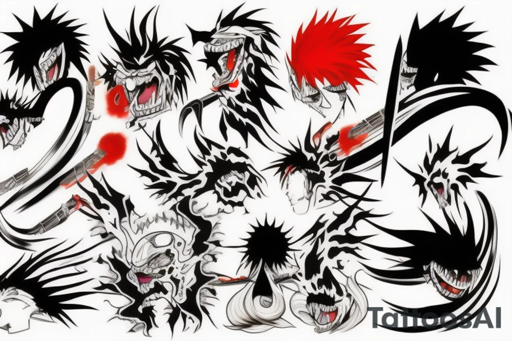 Bleach, zanka No tachi, fire tattoo idea