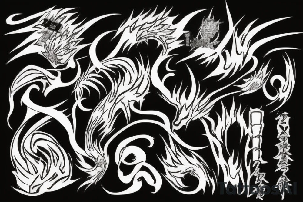 Bleach, zanka No tachi, fire tattoo idea