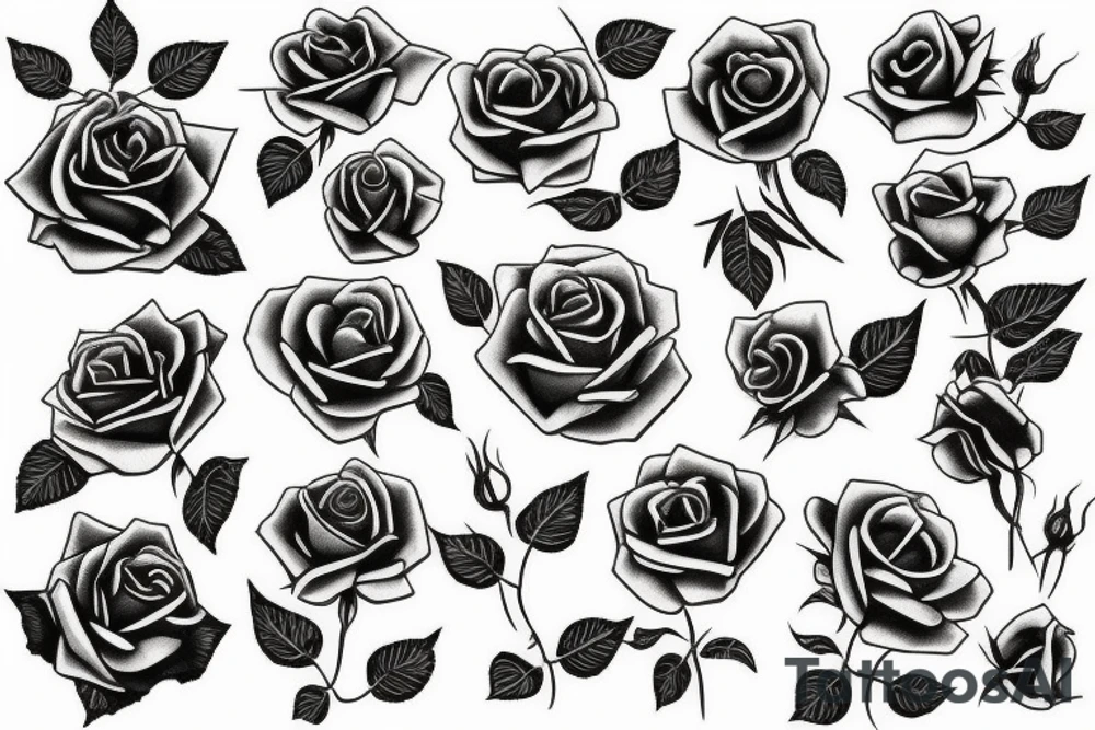 rose tattoo idea