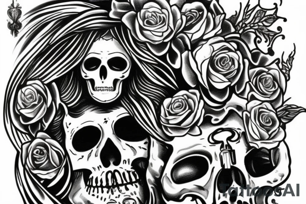 sant muerte tattoo idea