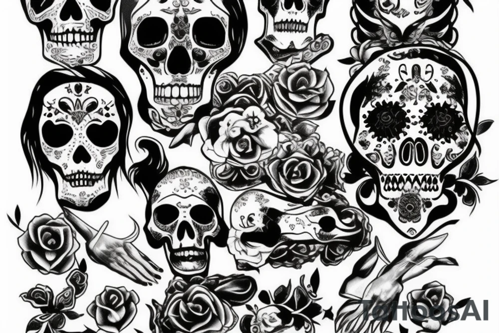 sant muerte tattoo idea