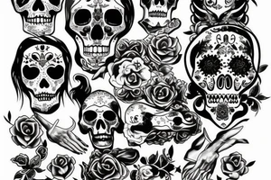 sant muerte tattoo idea