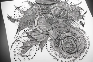 Broker Grek Columbią overgrown with Izy tattoo idea