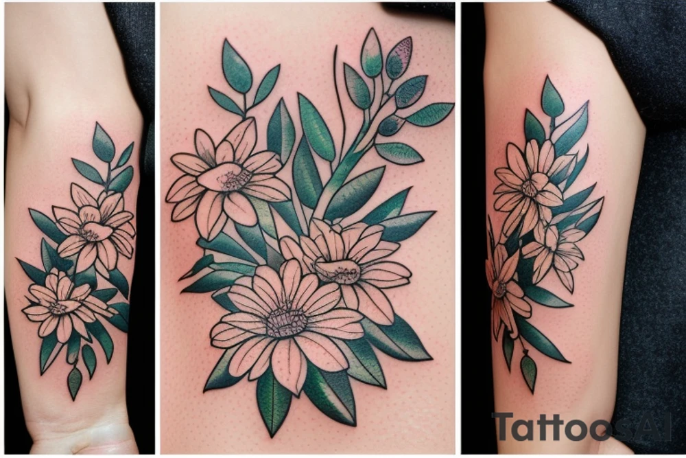 Figure,colour image of a plant,herbarium tattoo idea