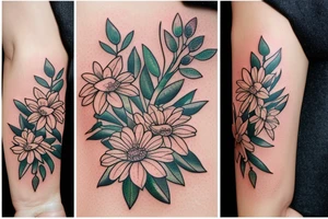 Figure,colour image of a plant,herbarium tattoo idea