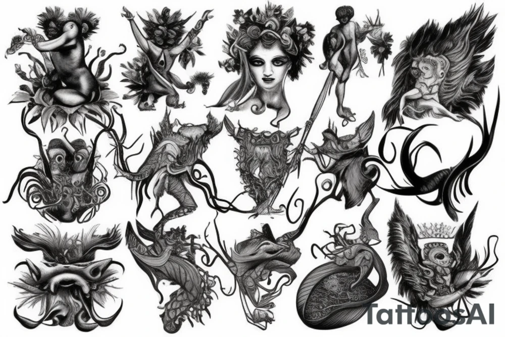 greek mythology creature tattoo idea