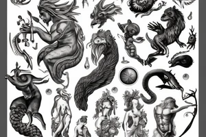 greek mythology creature tattoo idea