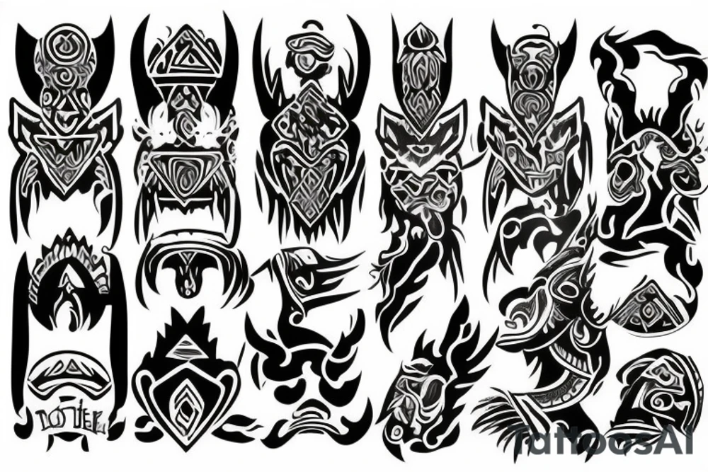 Statek wikingów tattoo idea