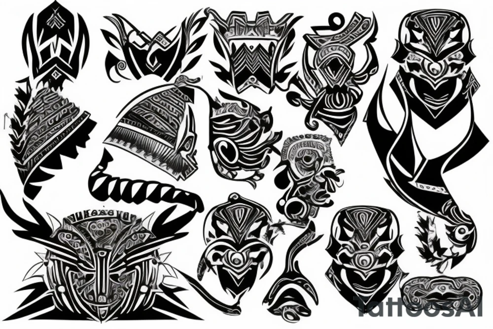 Statek wikingów tattoo idea