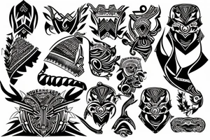 Statek wikingów tattoo idea