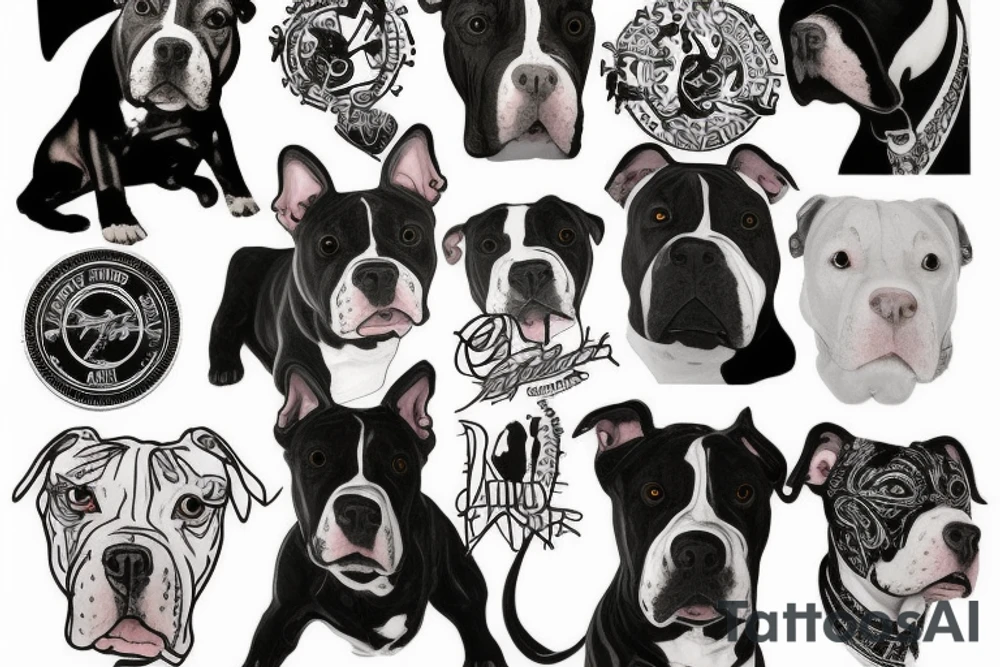 Pitbull tattoo idea