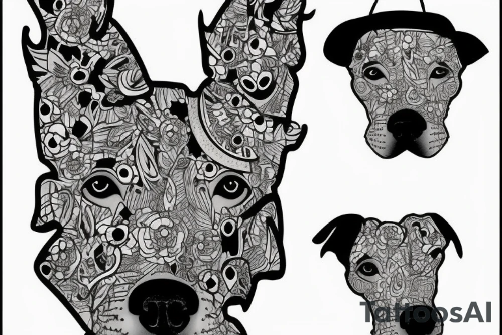 Pitbull tattoo idea